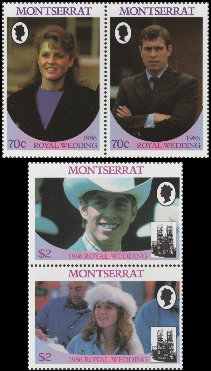 Montserrat 1986 Royal Wedding Forgery Set