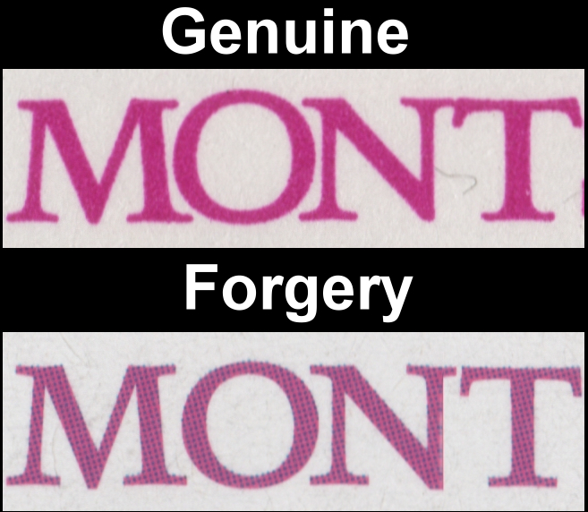 Montserrat 1986 Royal Wedding Fake with Original Comparison of the Fonts