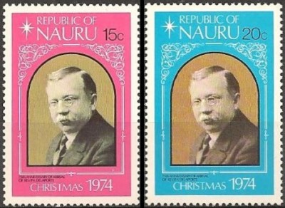 1974 Christmas and the 75th Anniversary of Reverend Delaporte's Arrival Stamps