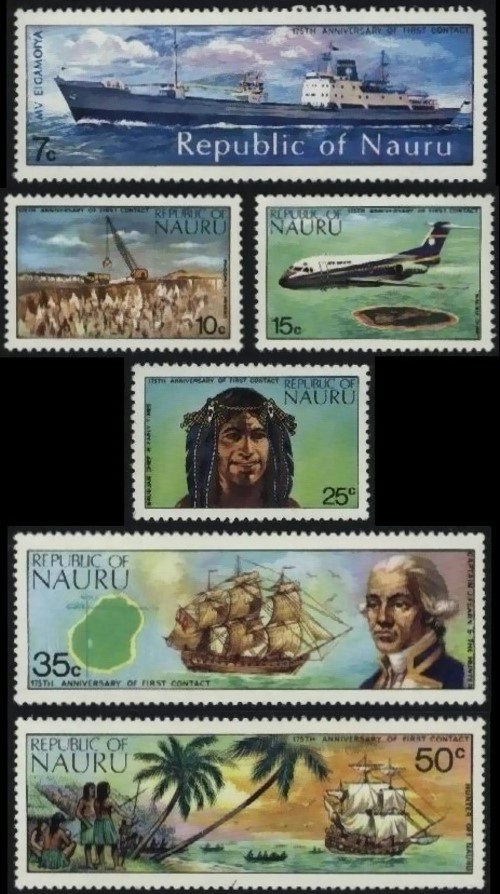 1974 175th Anniversary of Nauru's First Contact with the Outside World Stamps