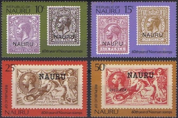 1976 60th Anniversary of Nauru's 1st Postage Stamps