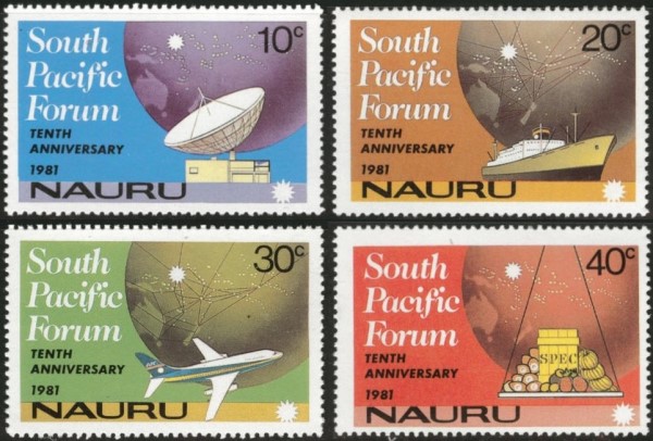 1981 10th Anniversary of the South Pacific Forum Stamps