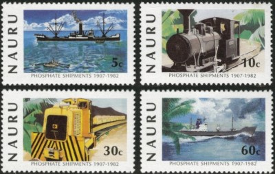 1982 75th Anniversary of the Nauru Phosphate Industry and ANPEX Stamp Expo Stamps