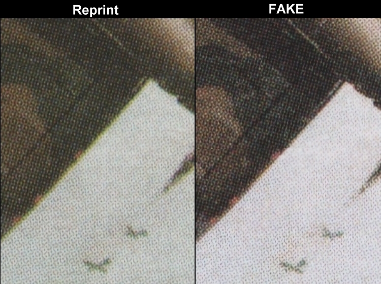 1986 50th Anniversary of the Spitfire Fake with Reprint Screen and Color Comparison