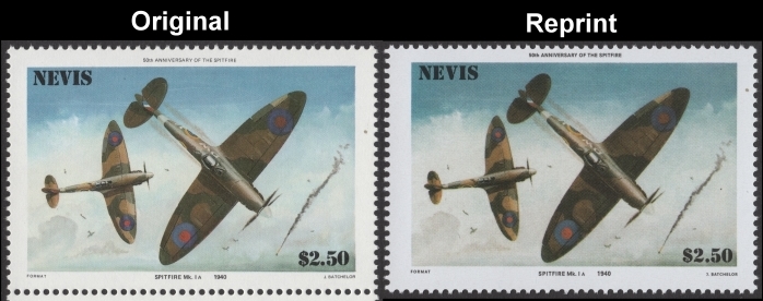 1986 50th Anniversary of the Spitfire issued Reprint with Original