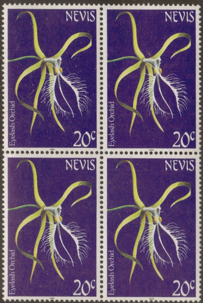 1984 Flowers 20c Stamps with 1986 imprint