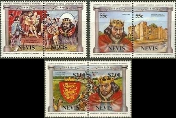 1984 Leaders of the World British Monarchs (2nd series) Stamps