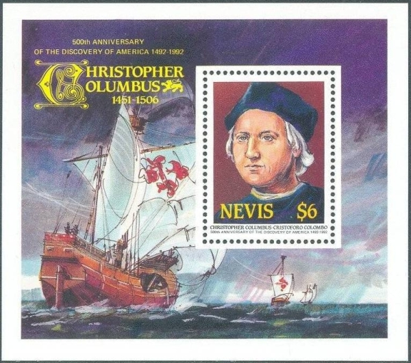 1986 500th Anniversary of the Discovery of America (1992)(1st series) Souvenir Sheet