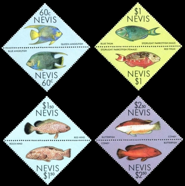1987 Coral Reef Fish Stamps