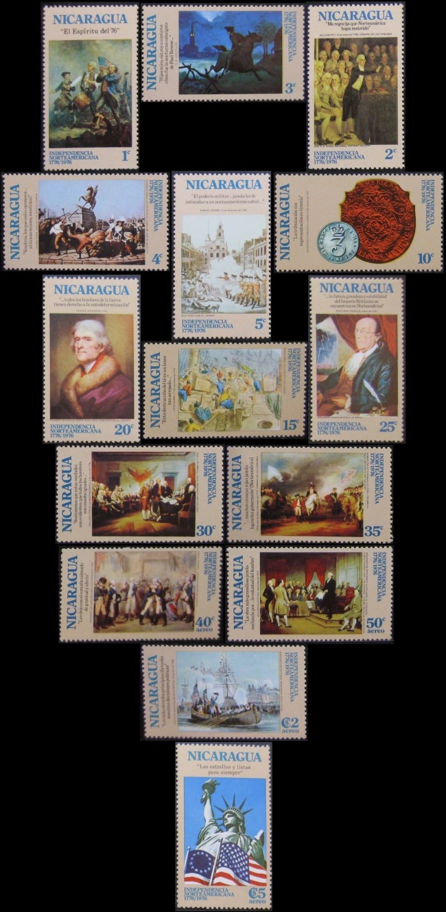1975 Bicentenary of the American Revolution (1st issue) Stamps