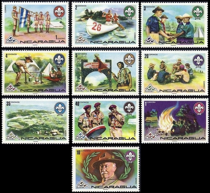 1975 NORDJAMB 75 World Scout Jamboree Stamps