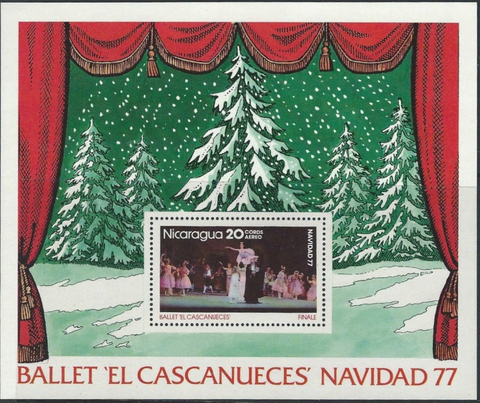 1977 Christmas, Scenes From the 'Nutcracker' Suite Souvenir Sheet