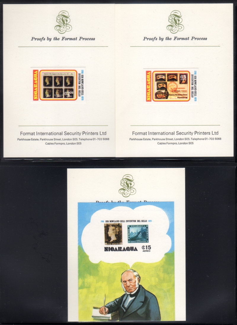 1979 Unissued Death Centenary of Sir Rowland Hill Stamp Proofs