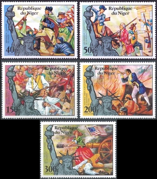 Niger 1976 American Bicentennial Stamps