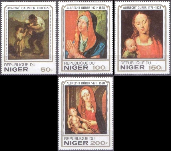 Niger 1979 Dürer Paintings Stamps