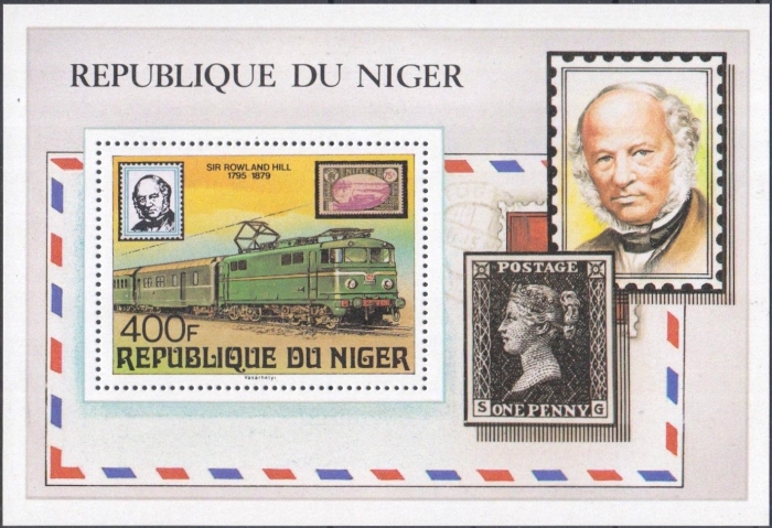 Niger 1979 Death Centenary of Sir Rowland Hill Souvenir Sheet