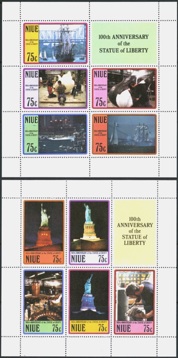 Niue 1987 Centenary of the Statue of Liberty Stamps