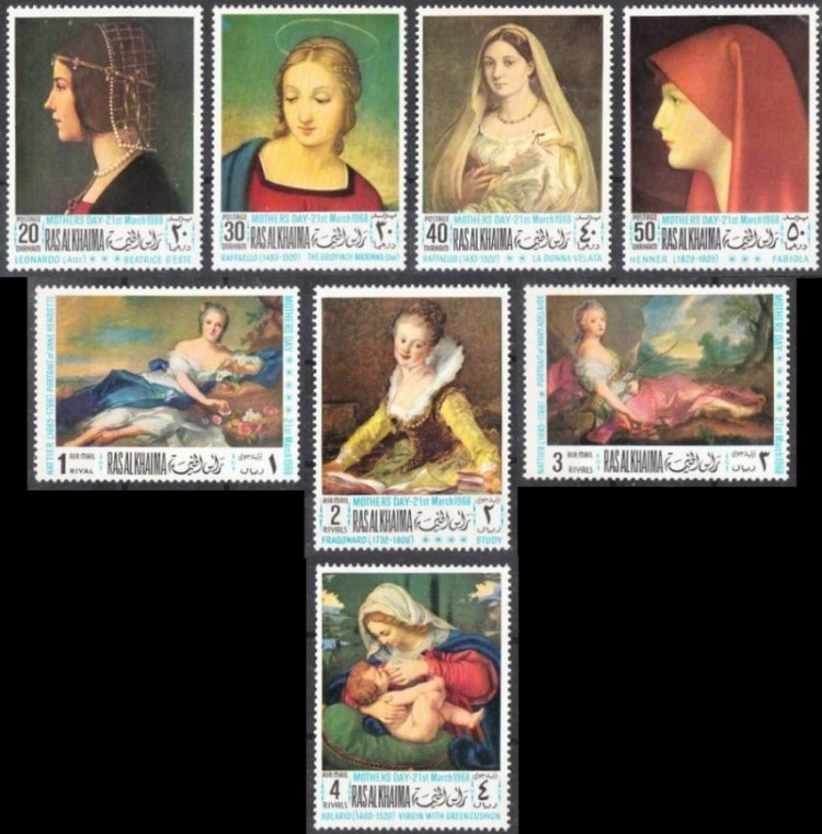 Ras al Khaima 1968 Mothers Day Stamps