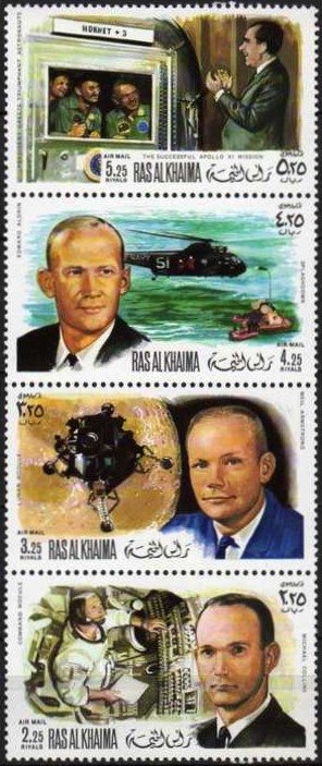 Ras al Khaima 1969 Apollo Flights (Apollo X 2nd issue) Stamps