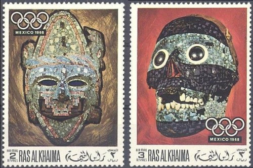 Ras al Khaima 1969 Olympic Games (Mexico 1968 2nd issue) Stamps