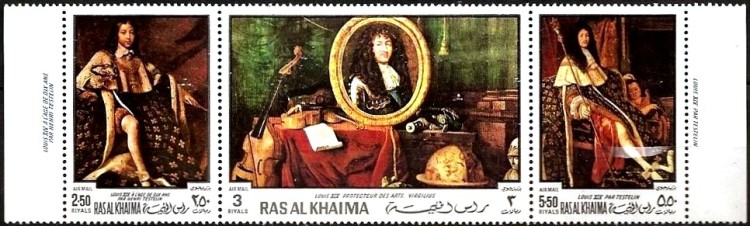 Ras al Khaima 1970 French History King Louis XIV Stamps