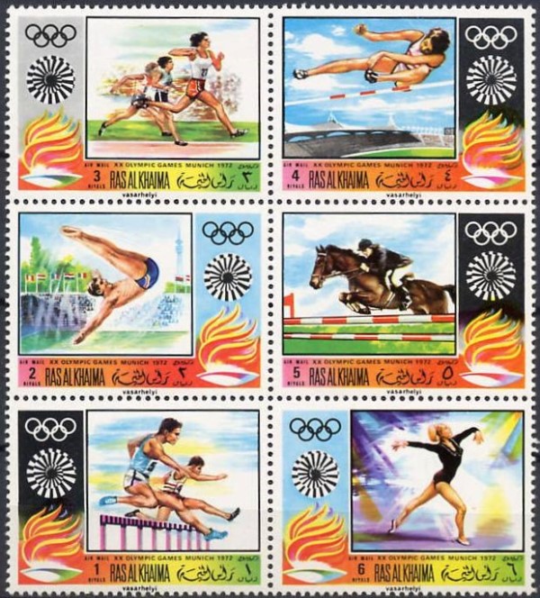 Ras al Khaima 1970 Winter Olympic Games (Sapporo 1972) Stamps
