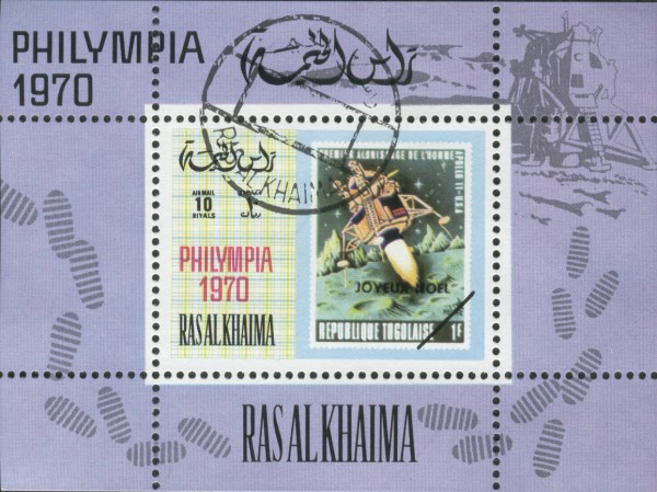 Ras al Khaima 1970 PHILYMPIA (London) Togolaise Souvenir Sheet
