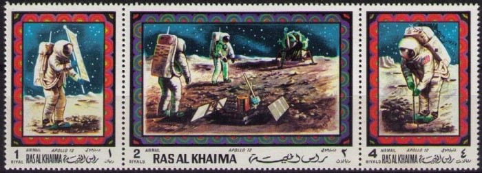 Ras al Khaima 1970 Space Flights Apollo XII Stamps