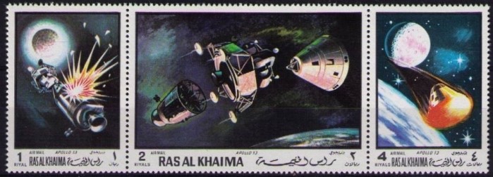 Ras al Khaima 1970 Space Flights Apollo XIII Stamps