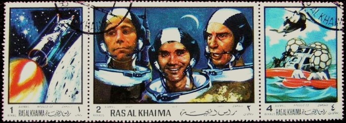 Ras al Khaima 1970 Space Flights Apollo XIII Astronauts Stamps