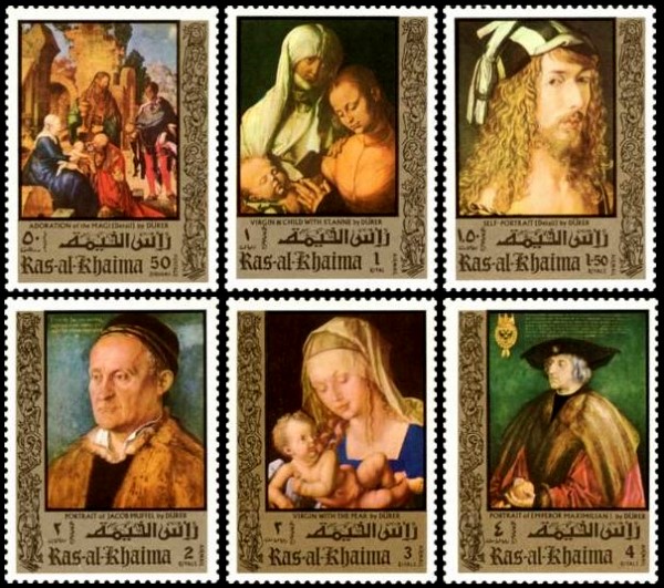 Ras al Khaima 1971 Durer Paintings Stamps
