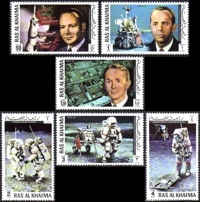 Ras al Khaima 1972 Apollo 14 Stamps