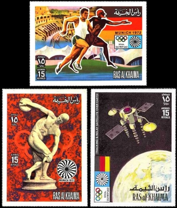 Ras al Khaima 1972 Olympic Games Michel 776-8 Stamps
