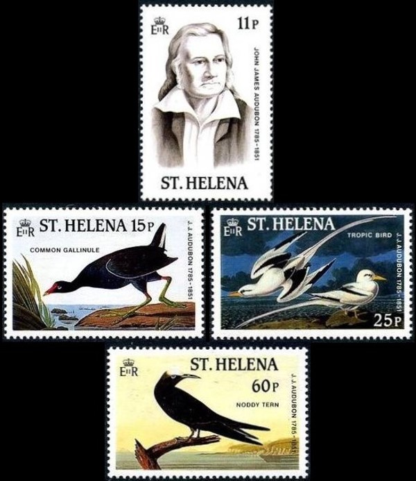 Saint Helena 1985 Audubons Birds Stamps