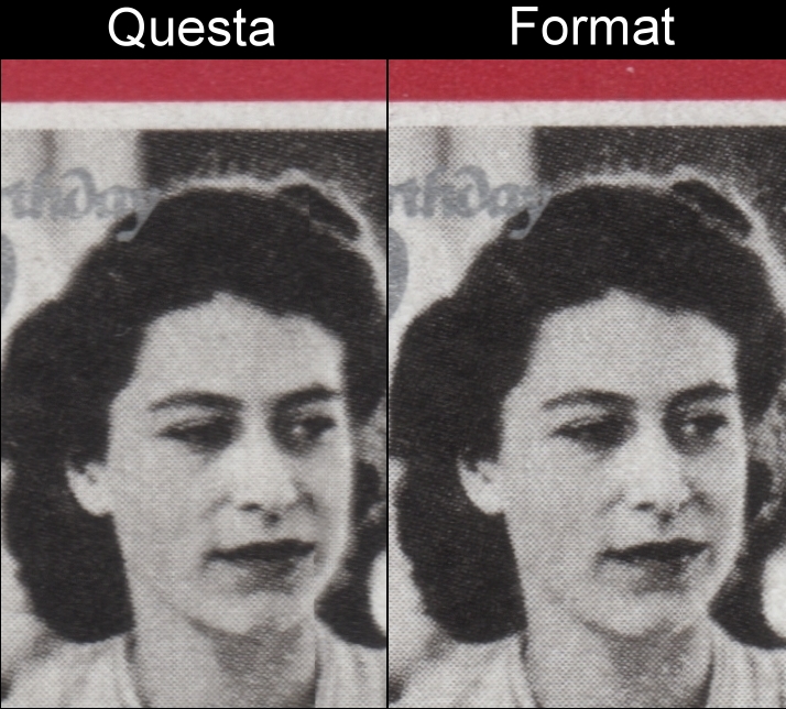 Saint Helena 1987 40th Wedding Anniversary of Queen Elizabeth 10p Stamp Comparison