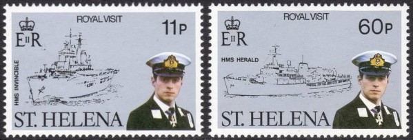 1984 Visit of Prince Andrew Stamps