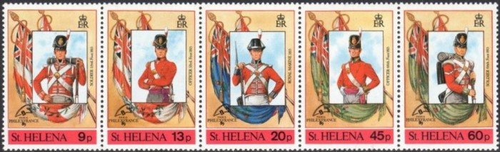 1989 Military Uniforms of 1815 Overprinted for PHILEXFRANCE International Stamp Exhibition Stamps