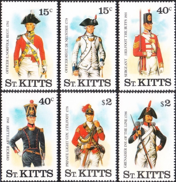 1987 Military Uniforms (3rd series) Stamps