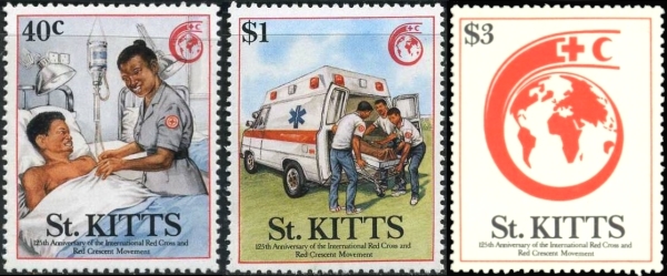 1989 125th Anniversary of the International Red Cross Stamps