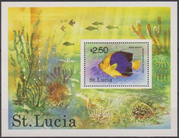 1978 Tropical Fish Souvenir Sheet