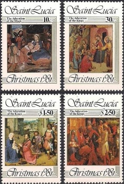 1981 Christmas Paintings Stamps
