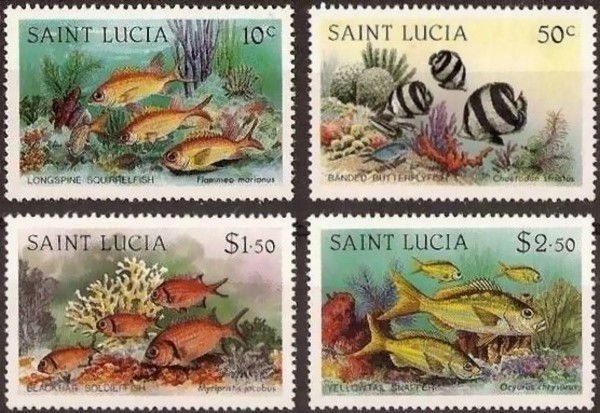 1983 Coral Reef Fish Stamps