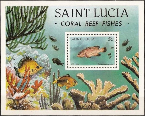 1983 Coral Reef Fish Souvenir Sheet