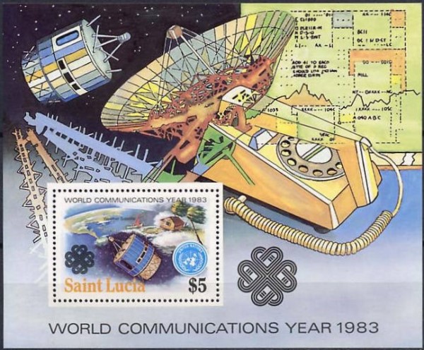 1983 World Communications Year Souvenir Sheet