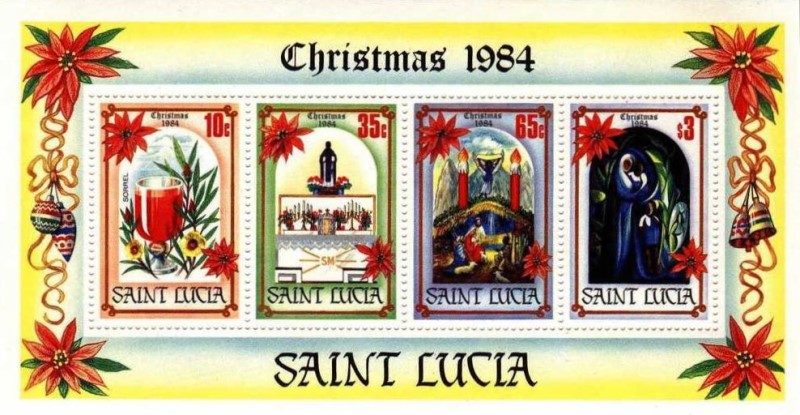 1984 Christmas Souvenir Sheet
