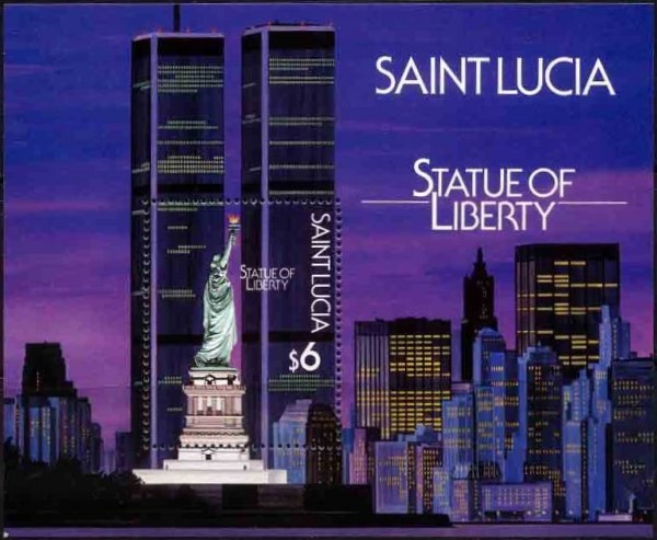 1987 Statue of Liberty Souvenir Sheet