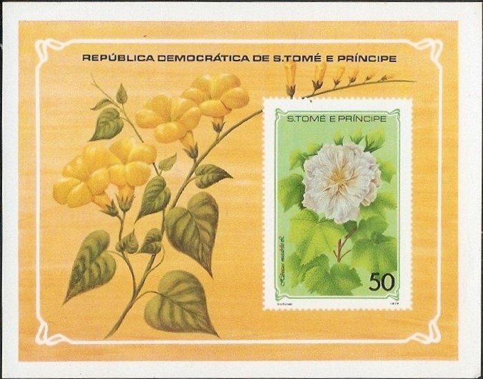 1979 Saint Thomas and Prince Islands Flowers Souvenir Sheet