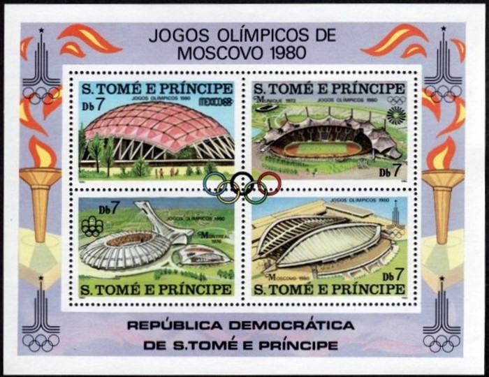 1980 Saint Thomas and Prince Islands Olympics Souvenir Sheet