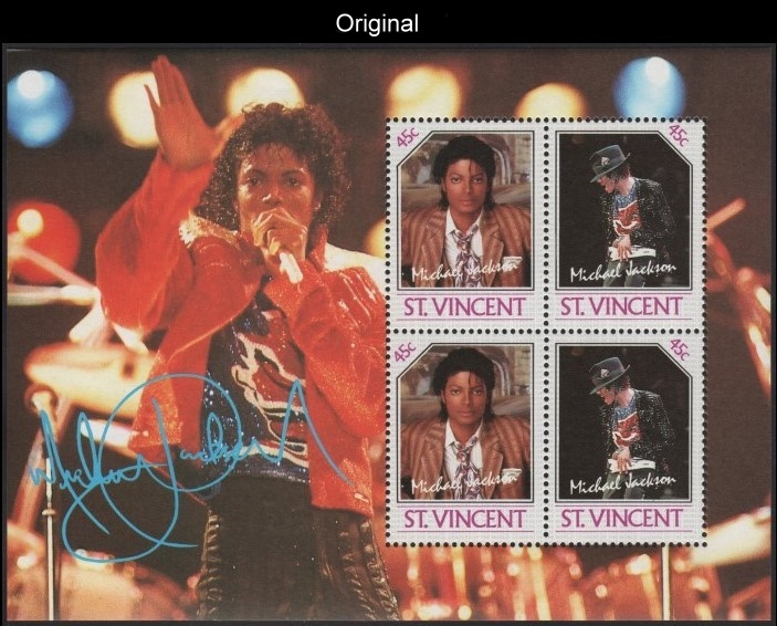The Original Michael Jackson Scott 898 Souvenir Sheet