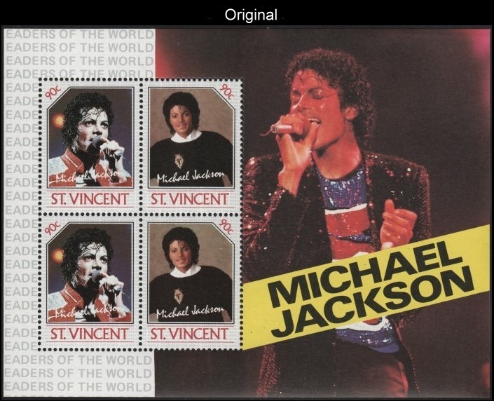The Original Michael Jackson Scott 899 Souvenir Sheet